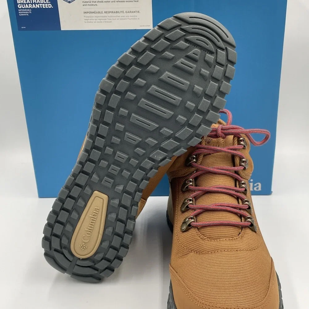 Columbia Men's Sz 9 Fairbanks Mid Omni-Heat Boot Elk Rusty Tan Waterproof NEW